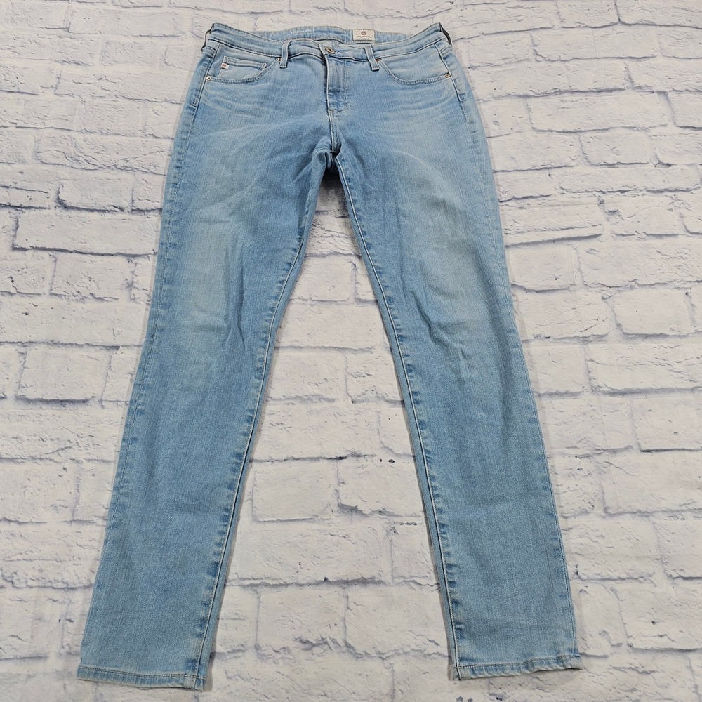 AG Adriano Goldschmied Legging Ankle Jeans Women 30 Blue Super Skinny Denim